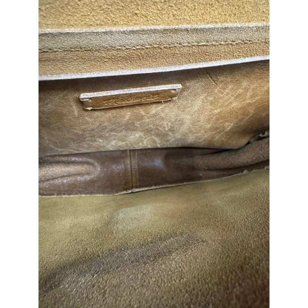 Madewell The Abroad Leather Convertible Crossbody Bag Camel Brown‎